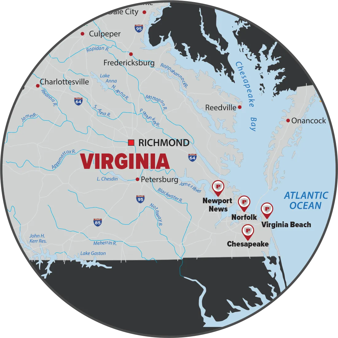 Virginia Service Area